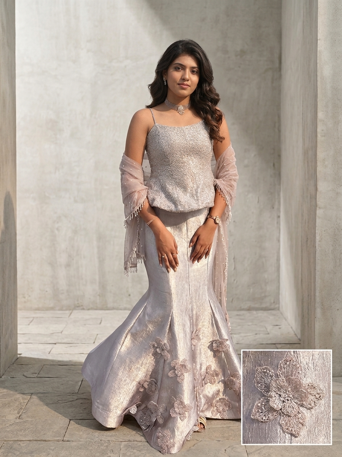 Mouve mermaid skirt