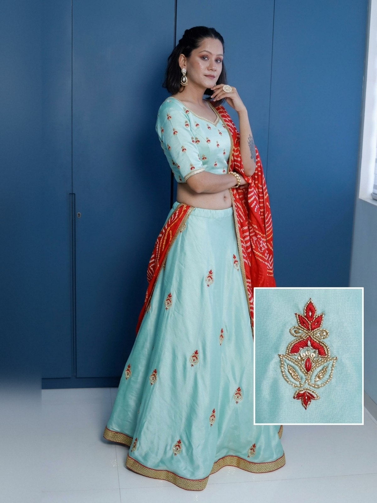 Pure silk Lehenga Dupatta