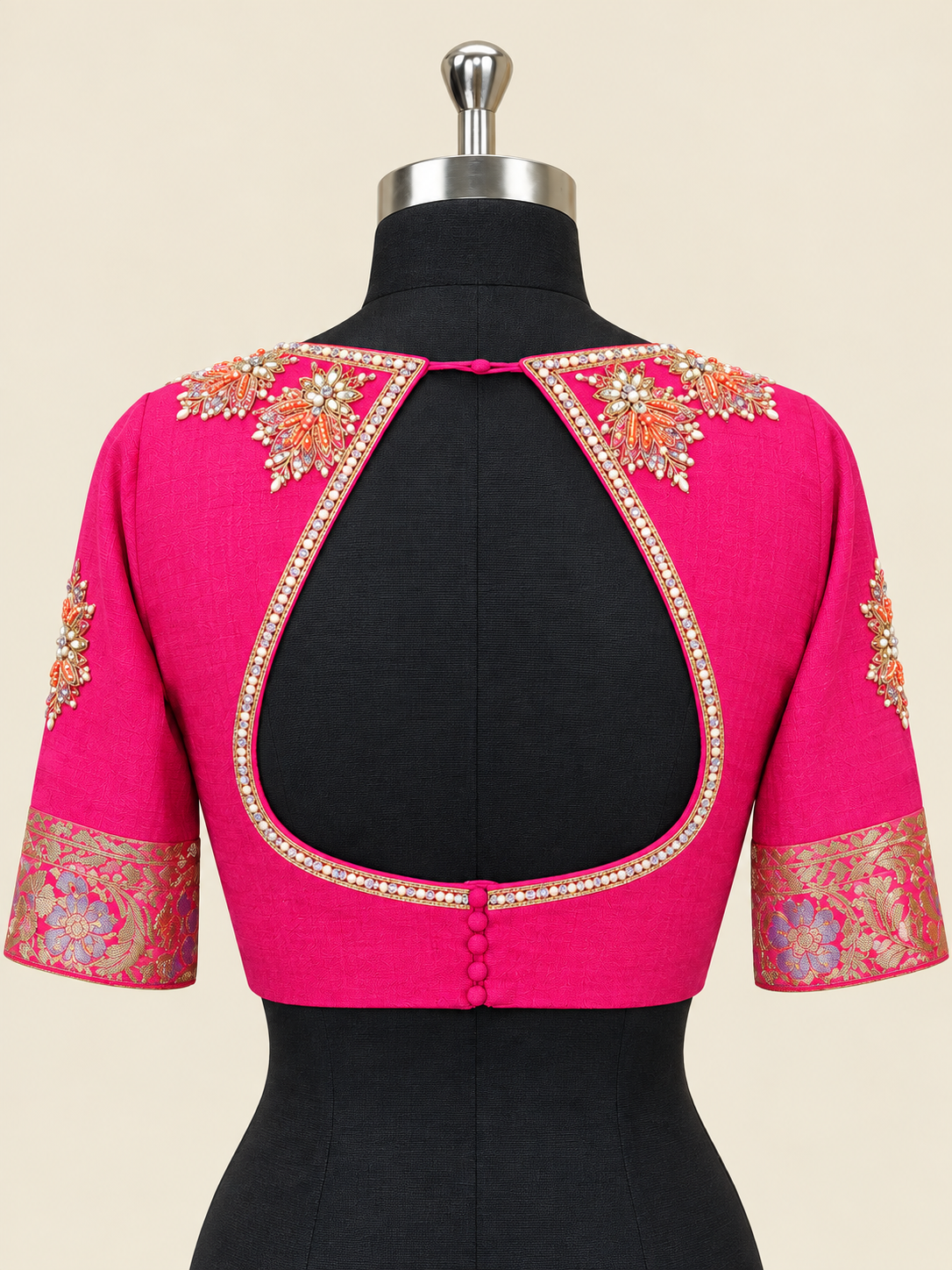 Pink georgette blouse