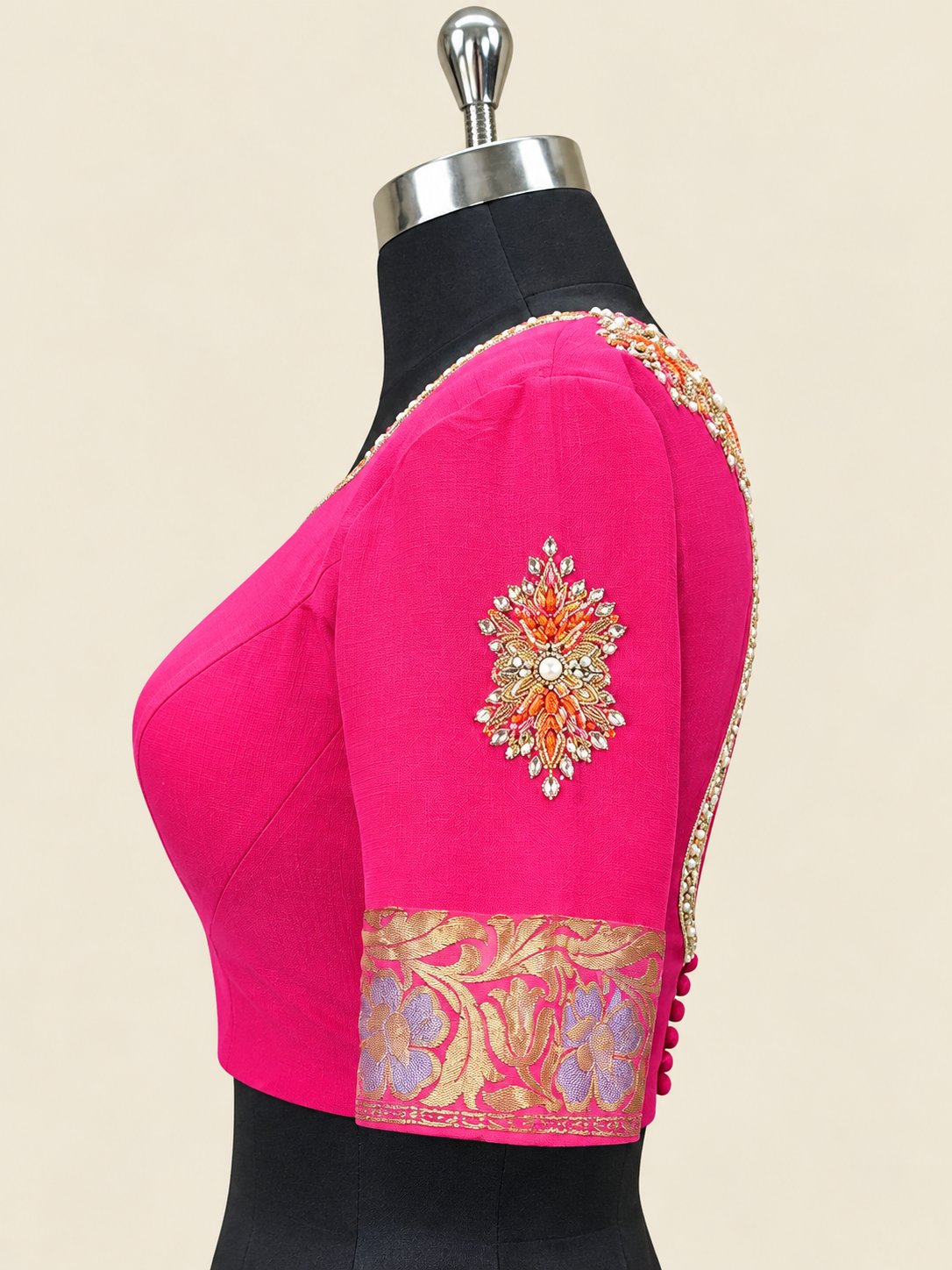 Pink georgette blouse
