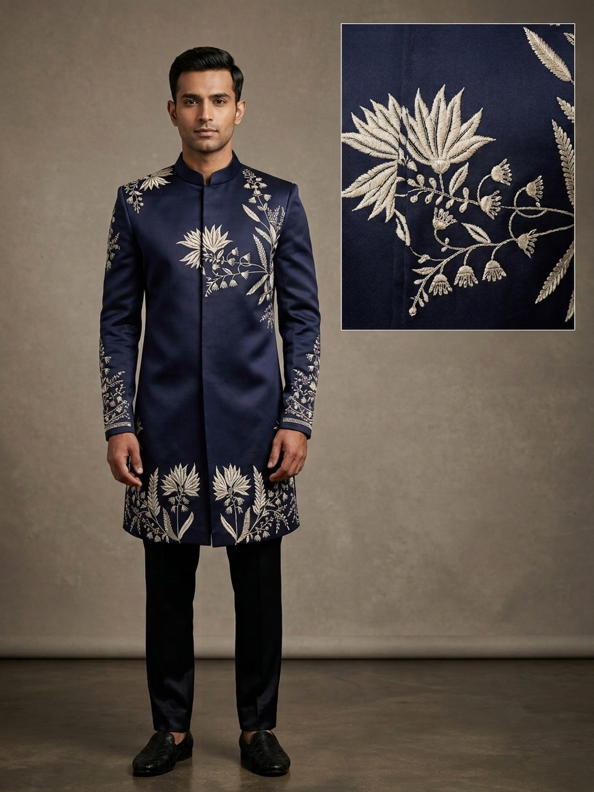 Blue jodhpuri set