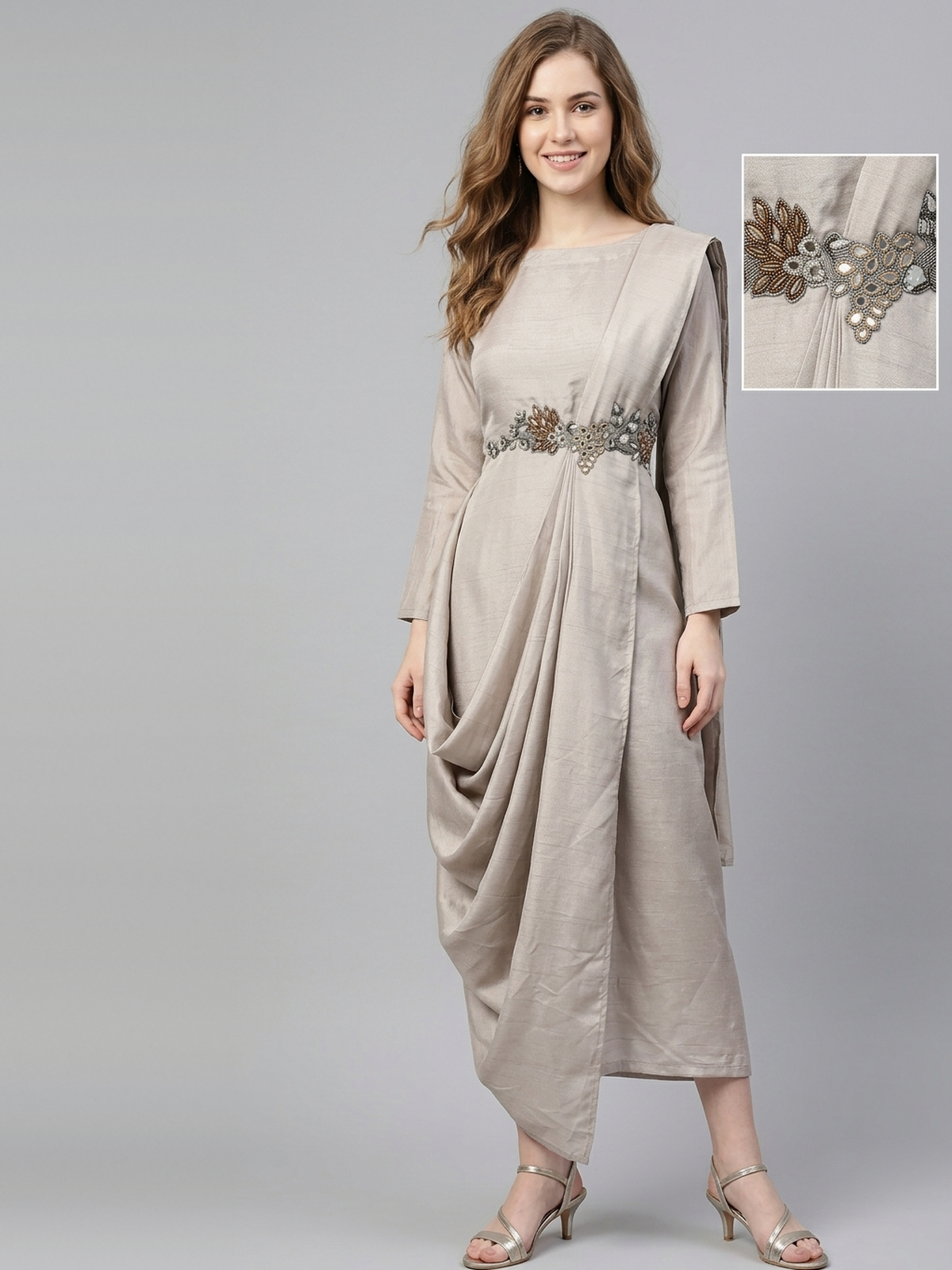 Cowl draped outfit