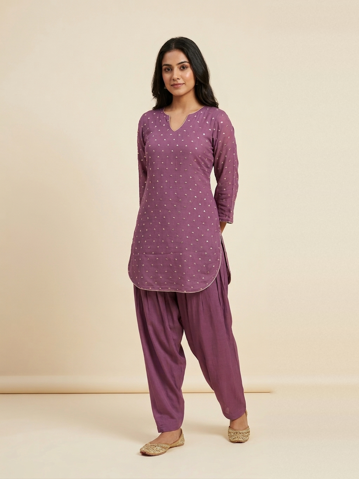Magenta kurta set